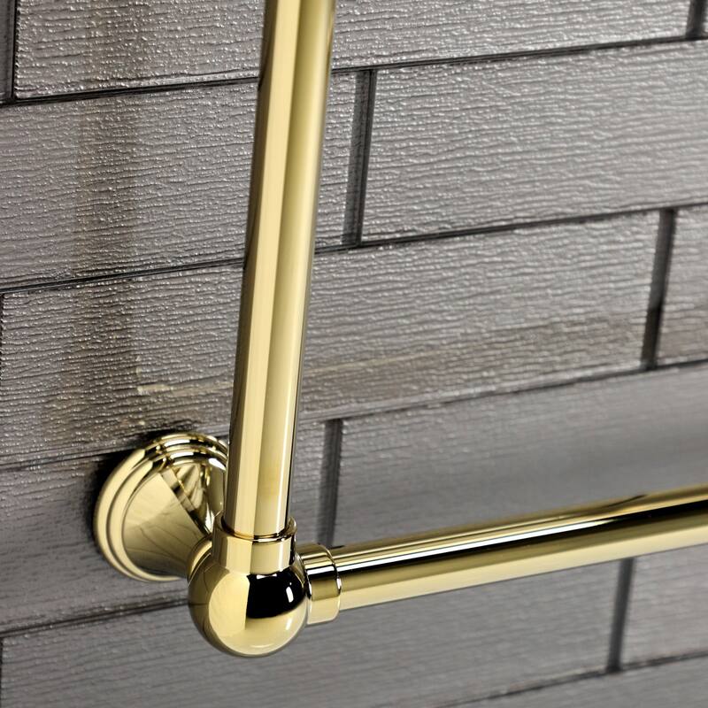 Kingston Brass Maximilien 30-Inch Wall Mount 3-Bar Towel Rack
