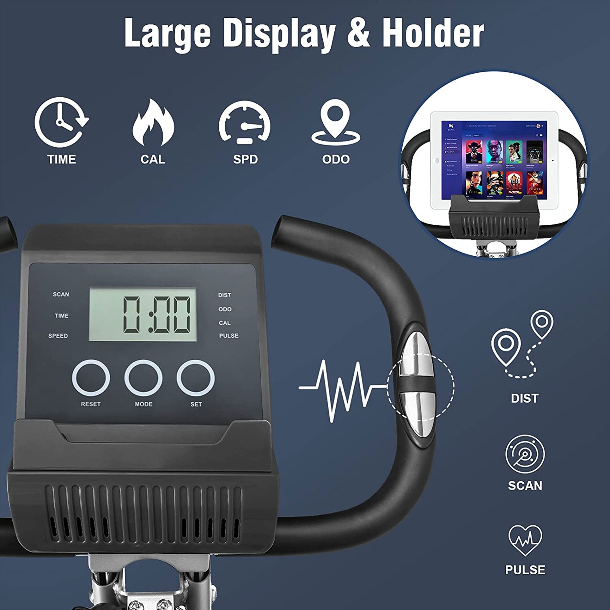 Wonder maxi folding magnetic exercise bike best sale