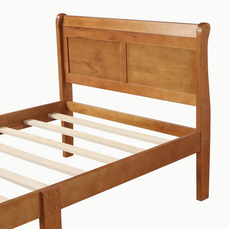 Full Queen Twin Size Wood Platform Bed