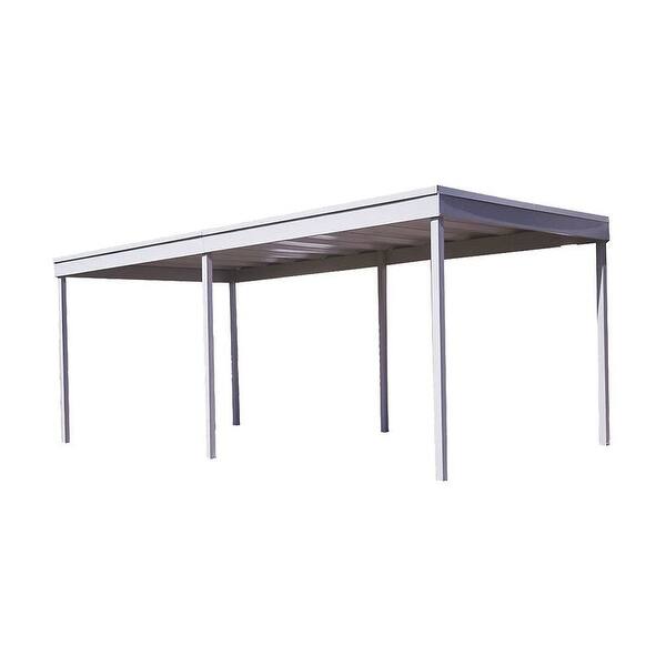 Shop Arrow Shed Cp1020 White Galvanized Steel 10 Foot Wide X 20