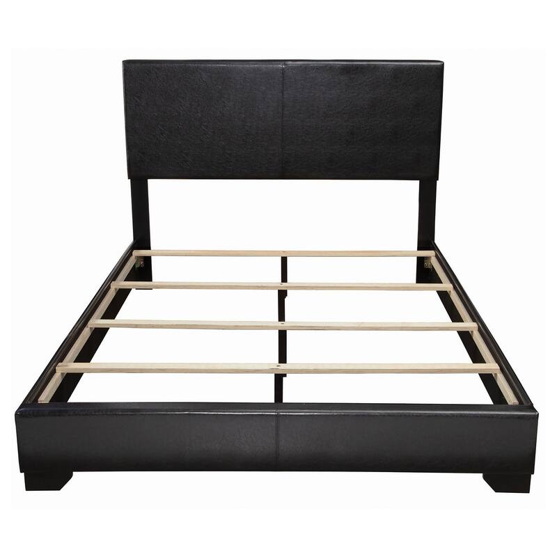 Conner Contemporary Leatherette Upholstered Panel Bed