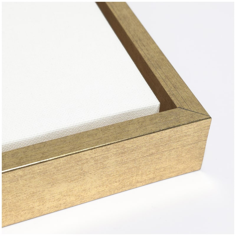 Kate and Laurel Sylvie Framed Canvas Love and Light Happy Hanukkah by Vicky Yorke