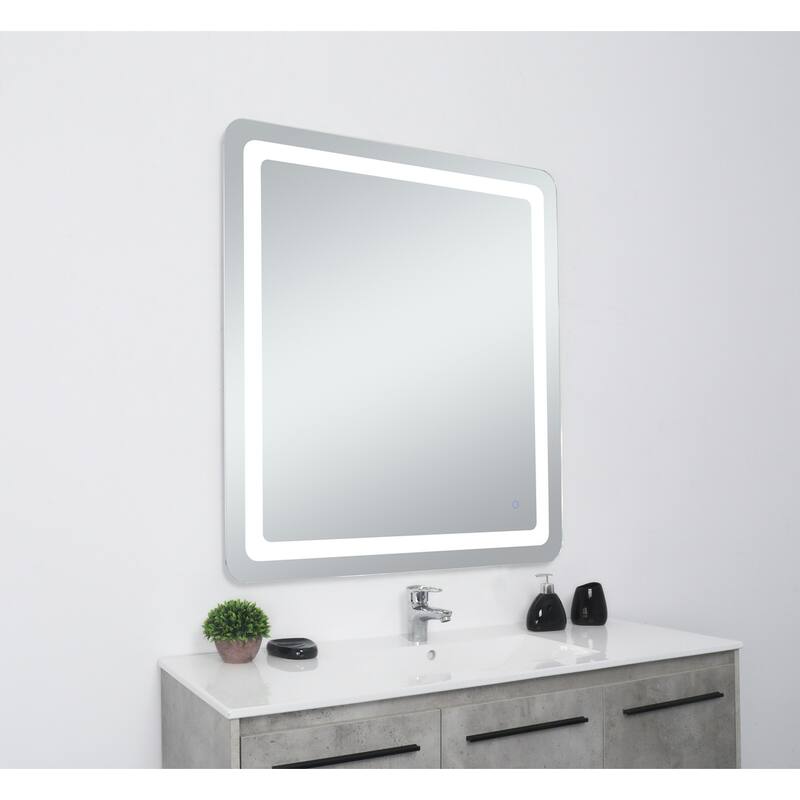 Indigo Home 36in x 40in soft edge LED mirror
