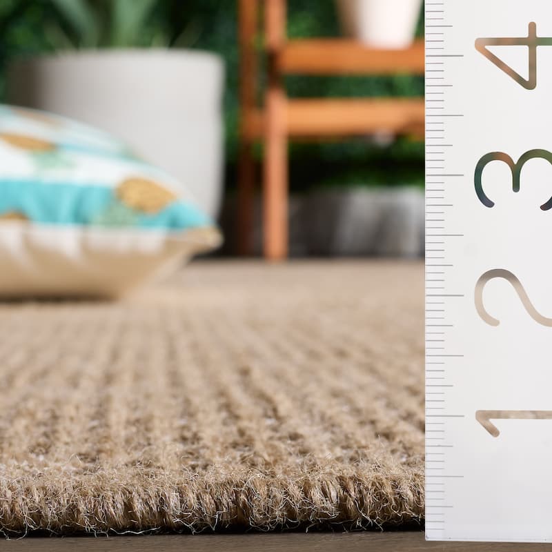 SAFAVIEH Sisal Performance Joselyne Washable Indoor/Outdoor Rug - Weather Resistant & Easy Cleaning