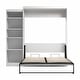 preview thumbnail 23 of 54, Pur Queen Murphy Bed with Storage Unit (90W) by Bestar