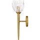 preview thumbnail 4 of 6, Shea 1-Light Brushed Gold Wall Sconce