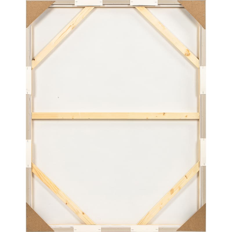 Canvas Wall Art Framed Handpainted Neutral Toned Palette - 2" Multi