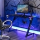 X Rocker Cobra Black RGB Lighting Gaming Desk, 43.3 x 21.7 x 29.5 - Bed ...