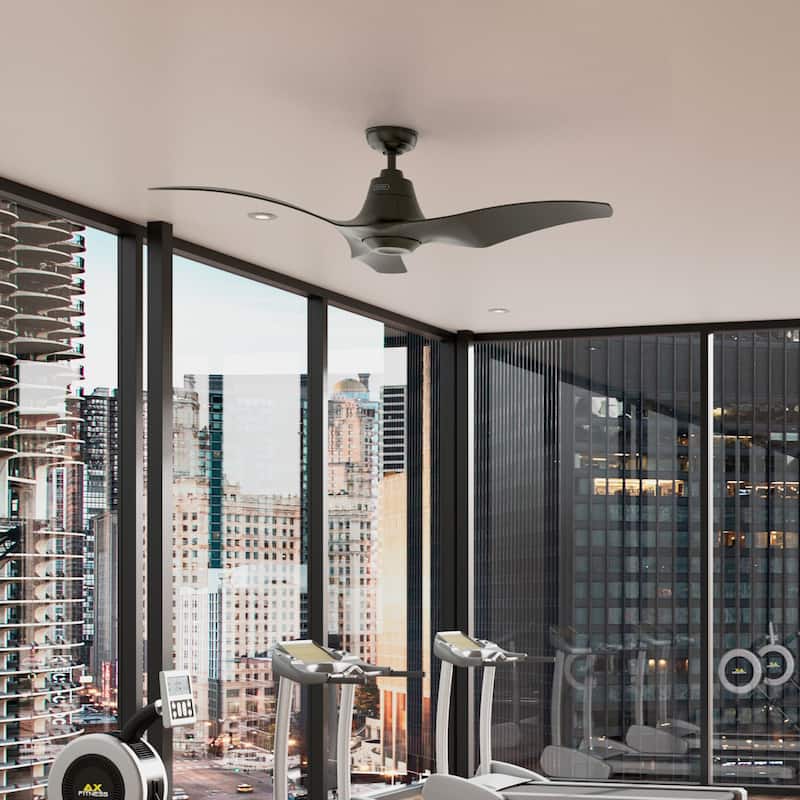 Hunter Arwen 60" ENERGY STAR Outdoor Ceiling Fan with LED Light and Handheld Remote - Damp Rated!