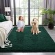 preview thumbnail 32 of 142, Nursery Decor Area Rug Fuzzy Carpet for Kids Children Play Mat 3' x 5' - Dark Green