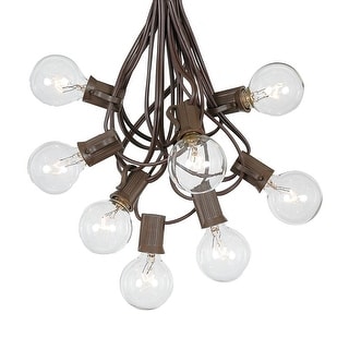 100 Foot G40 Outdoor Globe Patio String Lights - Set of 125 G40 Globe Bulbs