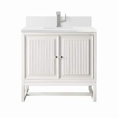 James Martin Vanities E645-V30-1WZ Athens 30" Single Basin Poplar Wood