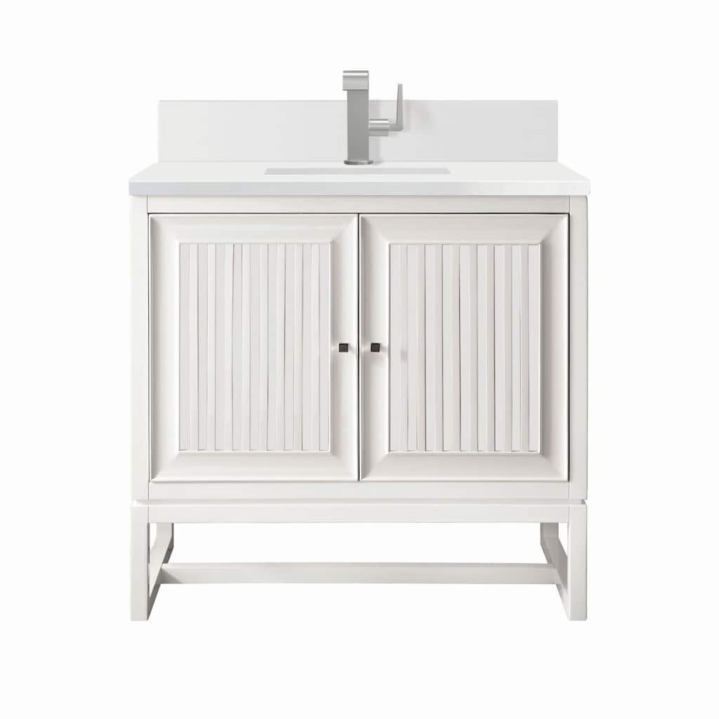 James Martin Vanities E645-V30-1WZ Athens 30" Single Basin Poplar Wood