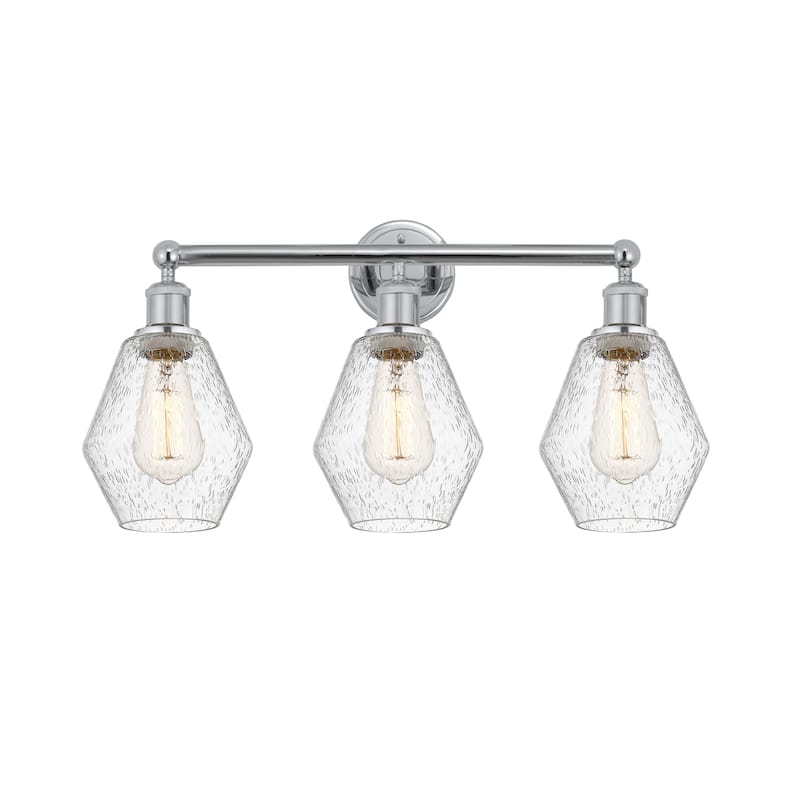 Innovations Lighting 616-3W-12-24 Cindyrella Vanity Cindyrella 3 Light - Polished Chrome / Seedy