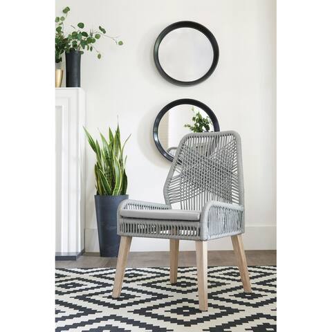 Della Woven Back Dining Chairs (Set of 2)