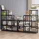 preview thumbnail 3 of 17, Corner Bookshelf 9-cube Stepped Etagere Bookcase - N/A