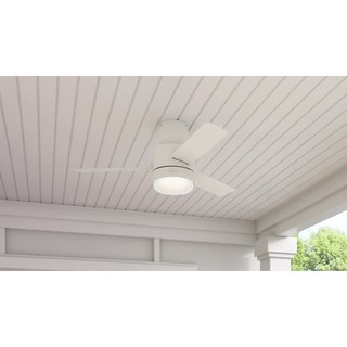 Casablanca 44" Gilmour Indoor / Outdoor Low Profile Ceiling Fan with LED Light Kit and Handheld Remote