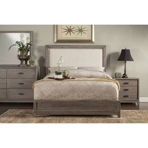 Alpine Camilla Panel Bed with Uph Headboard