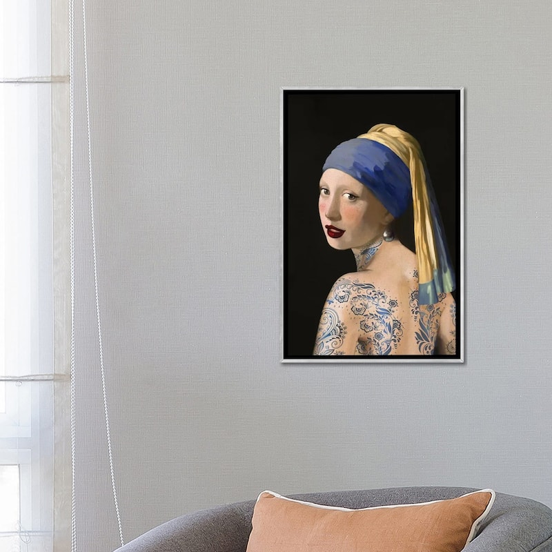 iCanvas "Girl With A Pearl Earring" by Nettsch Framed