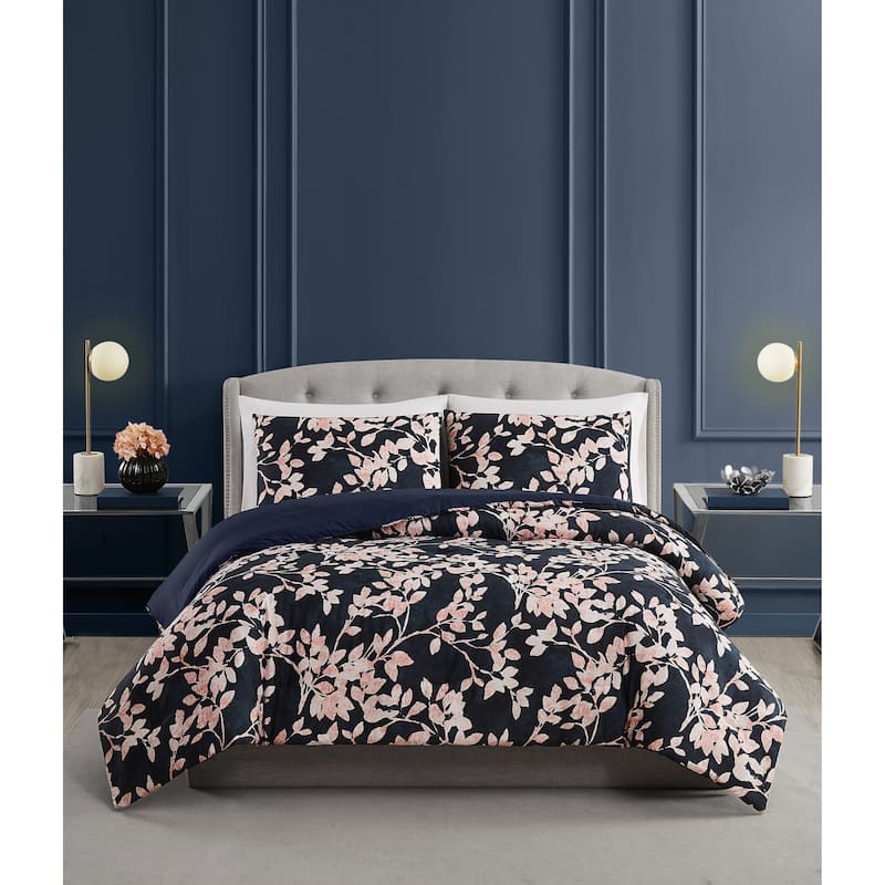 Vince Camuto Amaya Floral 3 Piece Duvet Cover Set