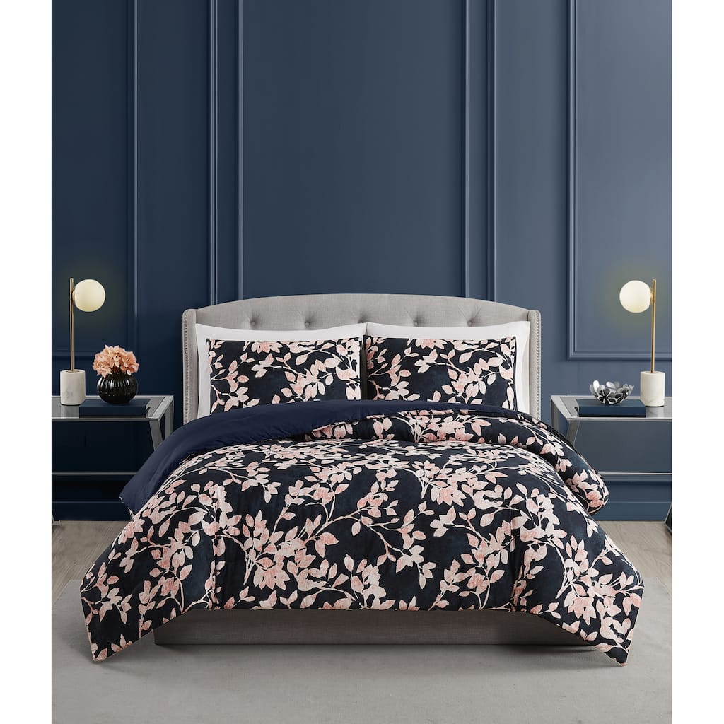 Vince Camuto Amaya Floral 3 Piece Duvet Cover Set