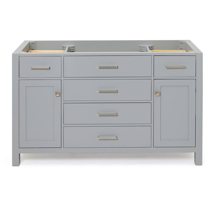 Ariel H054S-BC Bristol 54" Single Free Standing Vanity Cabinet Only - Grey - Ash Finish