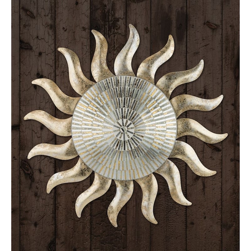 Champagne Sun Wall Decor 29"