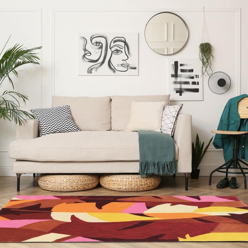 Hand Tufted TRIO Feather Rug