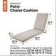 preview thumbnail 17 of 18, Classic Accessories Ravenna Water-Resistant Patio Chaise Cushion, 80 x 26 x 3 Inch Mushroom