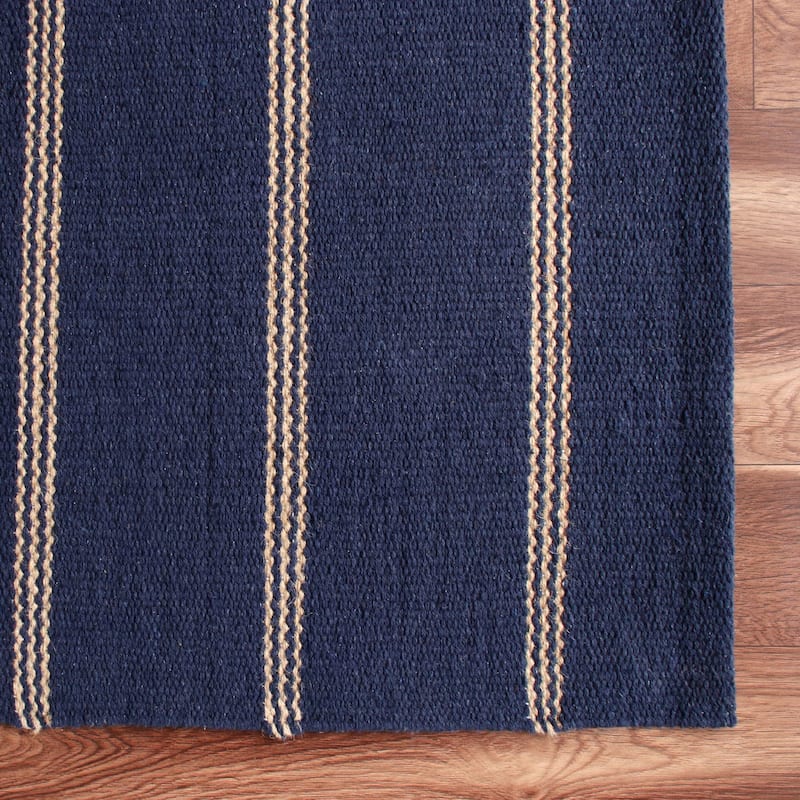 Sevita Striped Jute Area Rug