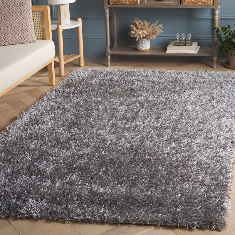 SAFAVIEH Handmade New Orleans Shag Dulce Area Rug - 5' x 7' - Grey/Grey