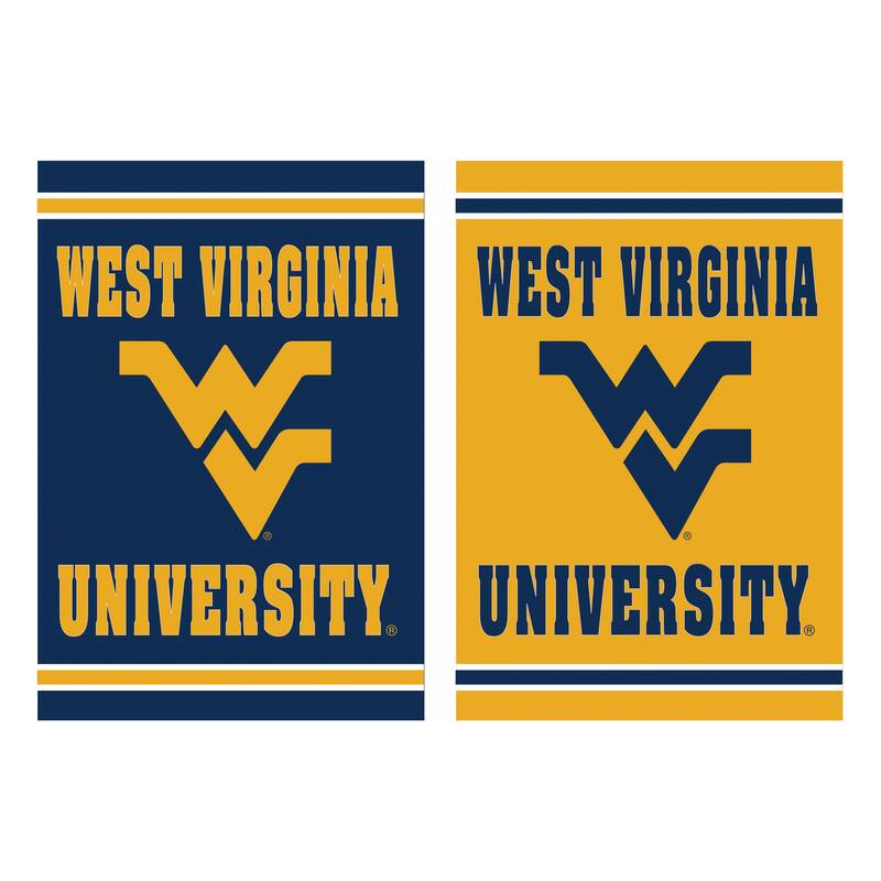 Embossed Suede Flag, Garden Size, West Virginia University