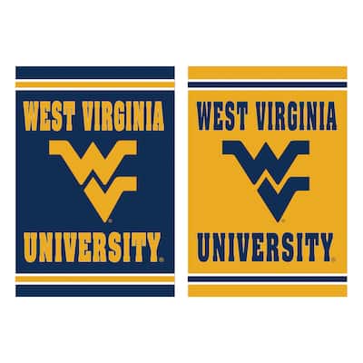 Embossed Suede Flag, Garden Size, West Virginia University