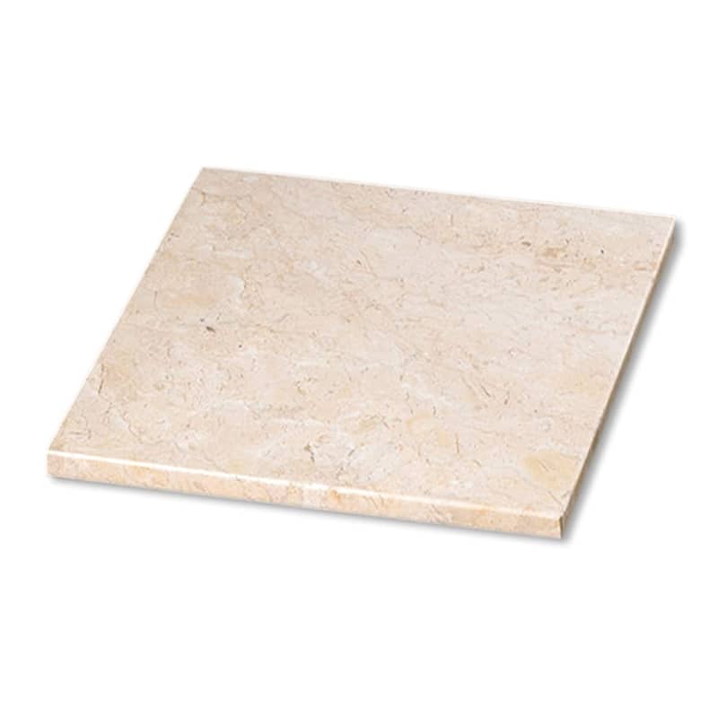 Creative Home Natural Champagne Marble 12" x 12" Square Cheese & Pastry Board - Beige