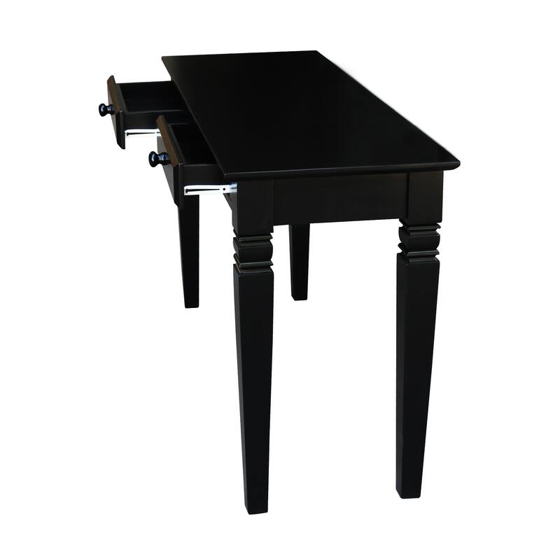 Solid Parawood Java 2-Drawer Sofa Table