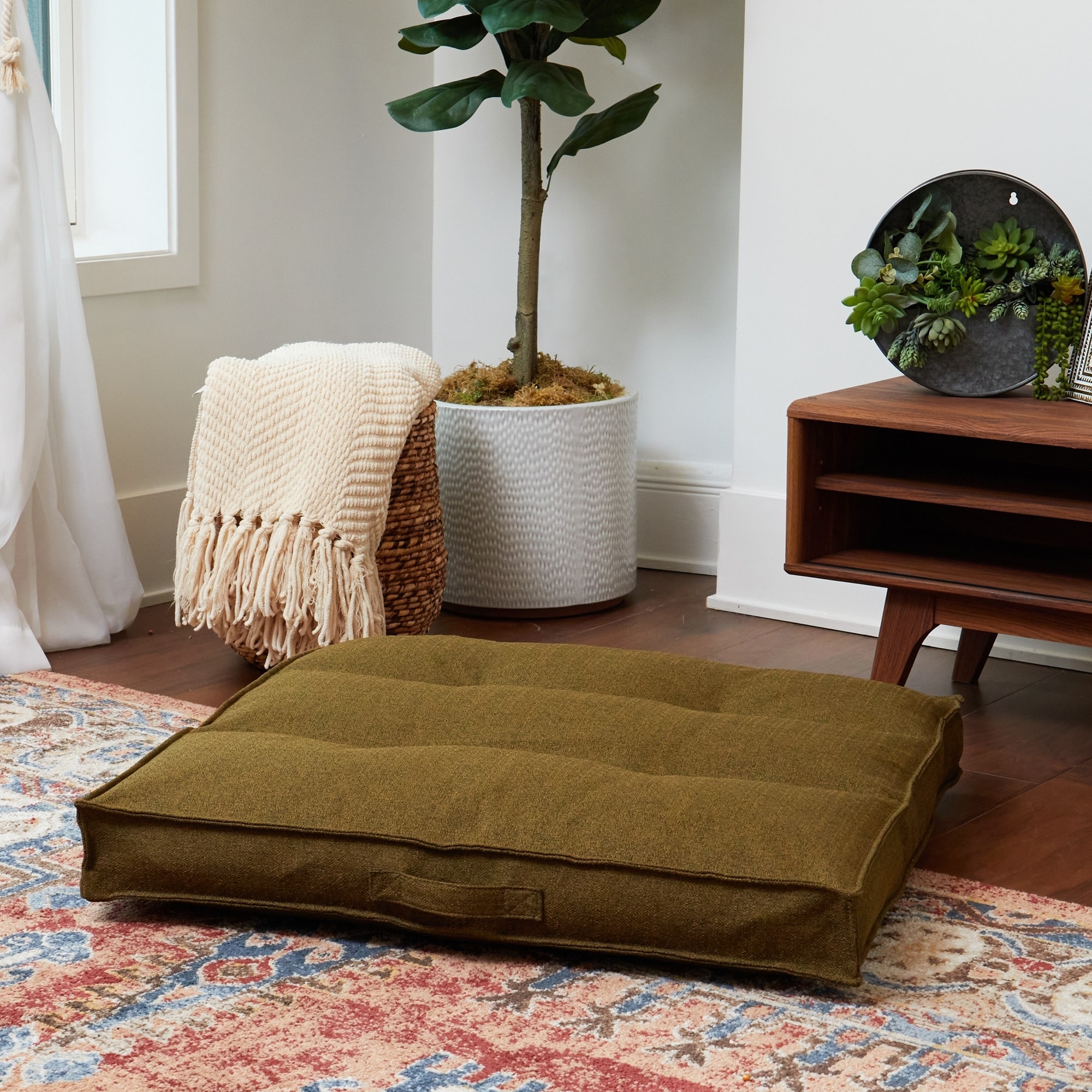 Better homes & gardens store corduroy tufted square floor cushion