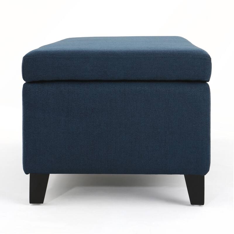 Storage Ottoman with Dense Foam Padding and Ample Space for Modern Living and Multi-Functional Use