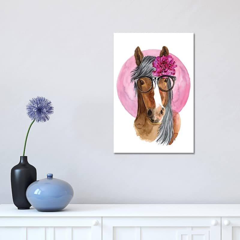 iCanvas "A Fabulous Horse" by Heather Perry Canvas Print - 18x12x1.5