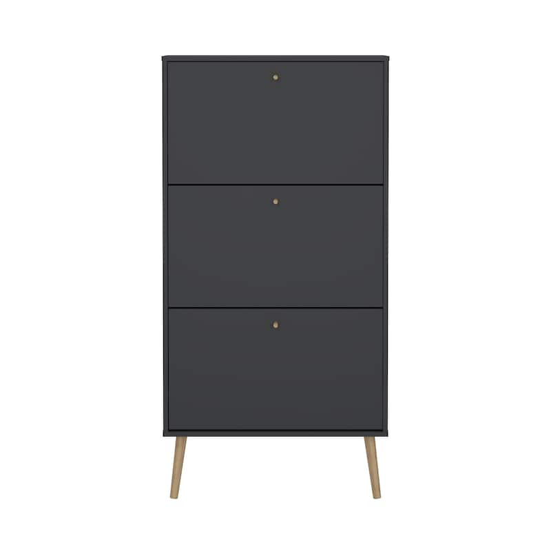 Carson Carrington Bodo 3-drawer Shoe Storage Cabinet - Matte Grey