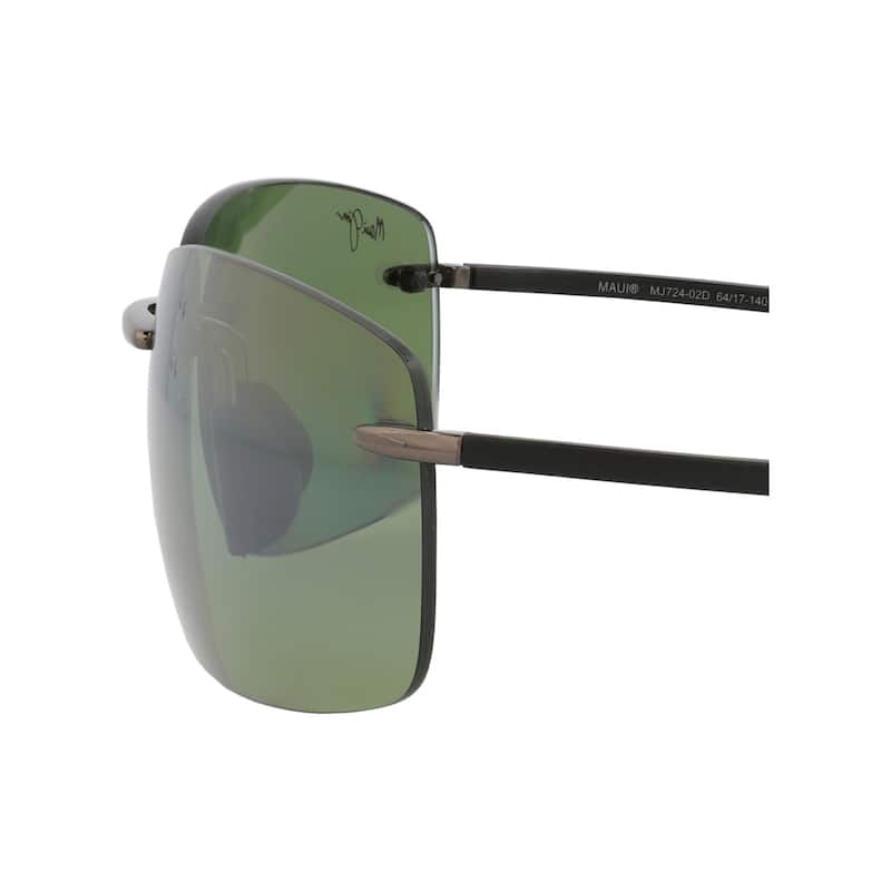 Maui Jim Shield-Frame Titanium Sunglasses