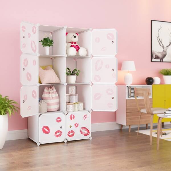 LANGRIA 8Cube DIY Modular Storage Organizer Extra Large Plastic