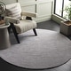 preview thumbnail 5 of 34, SAFAVIEH Audrey Zyhra Modern Stripe Rug 6' Round - Ivory/Grey - Round