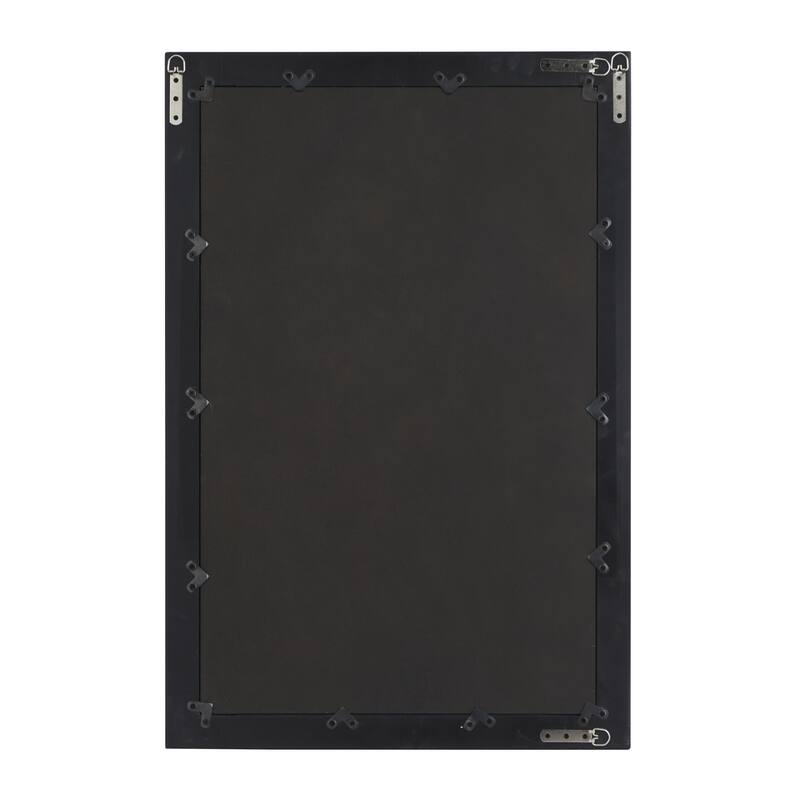 Black Wooden Room Wall Mirror