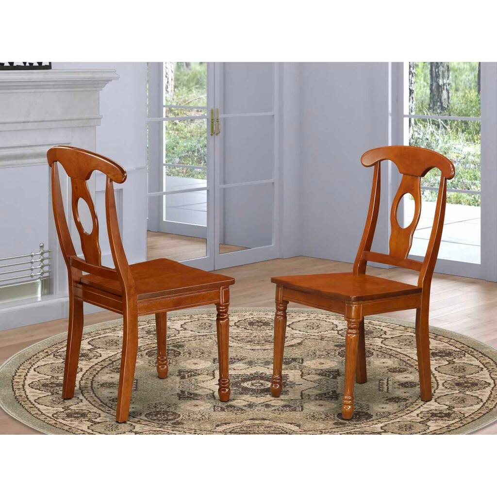 Elegant Napoleon Chair - Dining Room Accent Seating with Wood Seat
