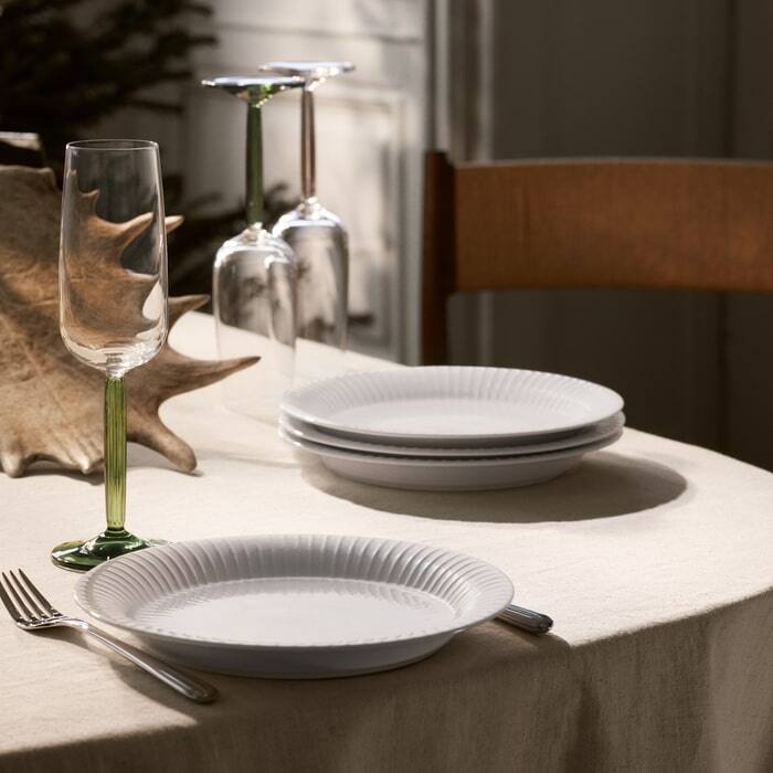 Kähler Hammershøi Plate, White - Ø: 8.7"