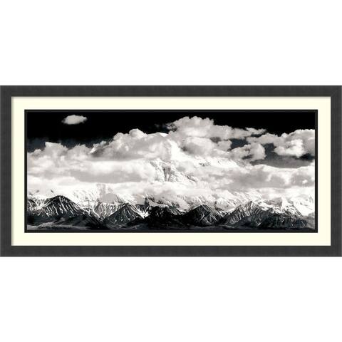 Mount McKinley Range Clouds Denali National Park Alaska 1948 by Ansel Adams Framed Art Print