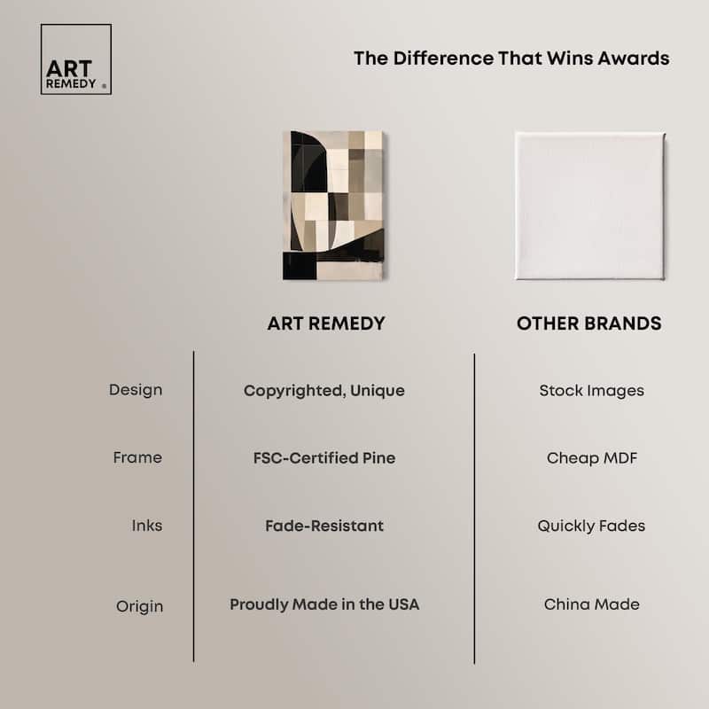 Modern Shapes II Canvas by Art Remedy, Gallery Wrapped
