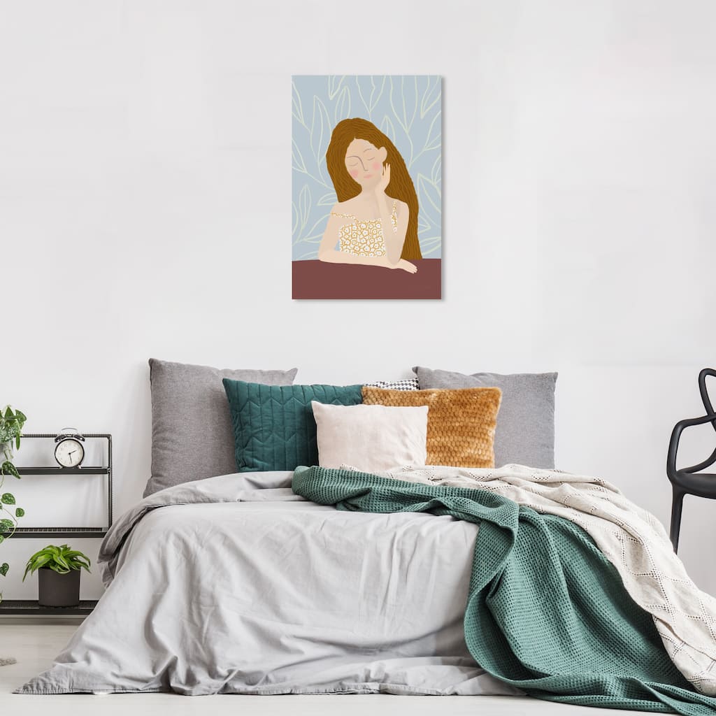 Wynwood Studio Canvas People and Portraits Portrait in the Woods Brown and Modern & Contemporary Wall Art Canvas Print