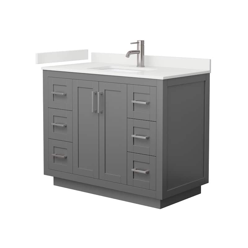 Wyndham Collection WCF292942S-QTZ-UNSMXX Miranda 42" Free Standing