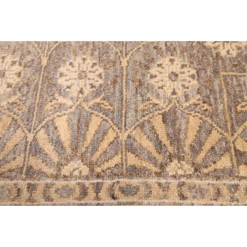 ECARPETGALLERY Hand-knotted Mirzapur Dark Grey Wool Rug - 8'11 x 12'0